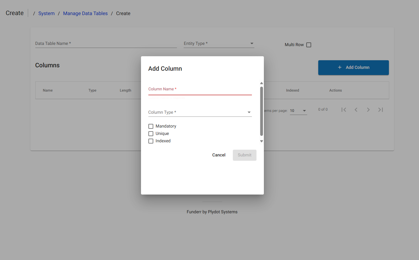 Add Column Add Column