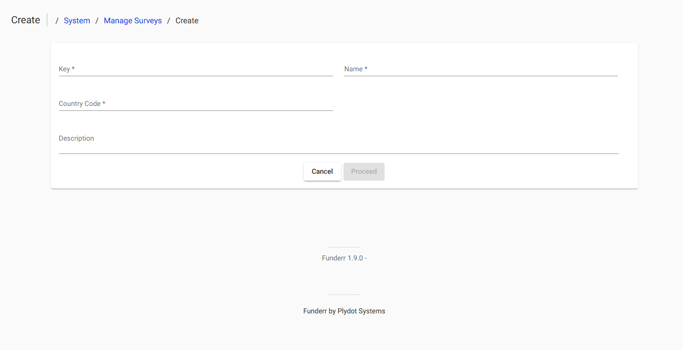 Create Survey Create Survey