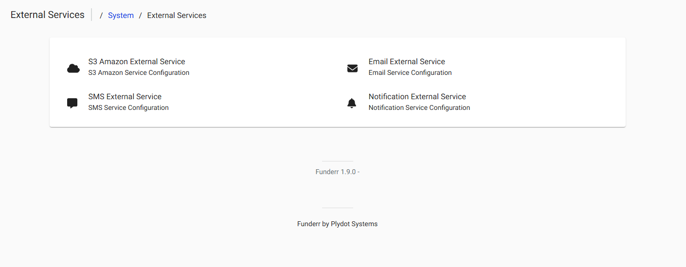 External Services External Services