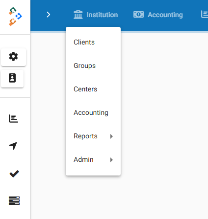 Institution Menu Institution Menu