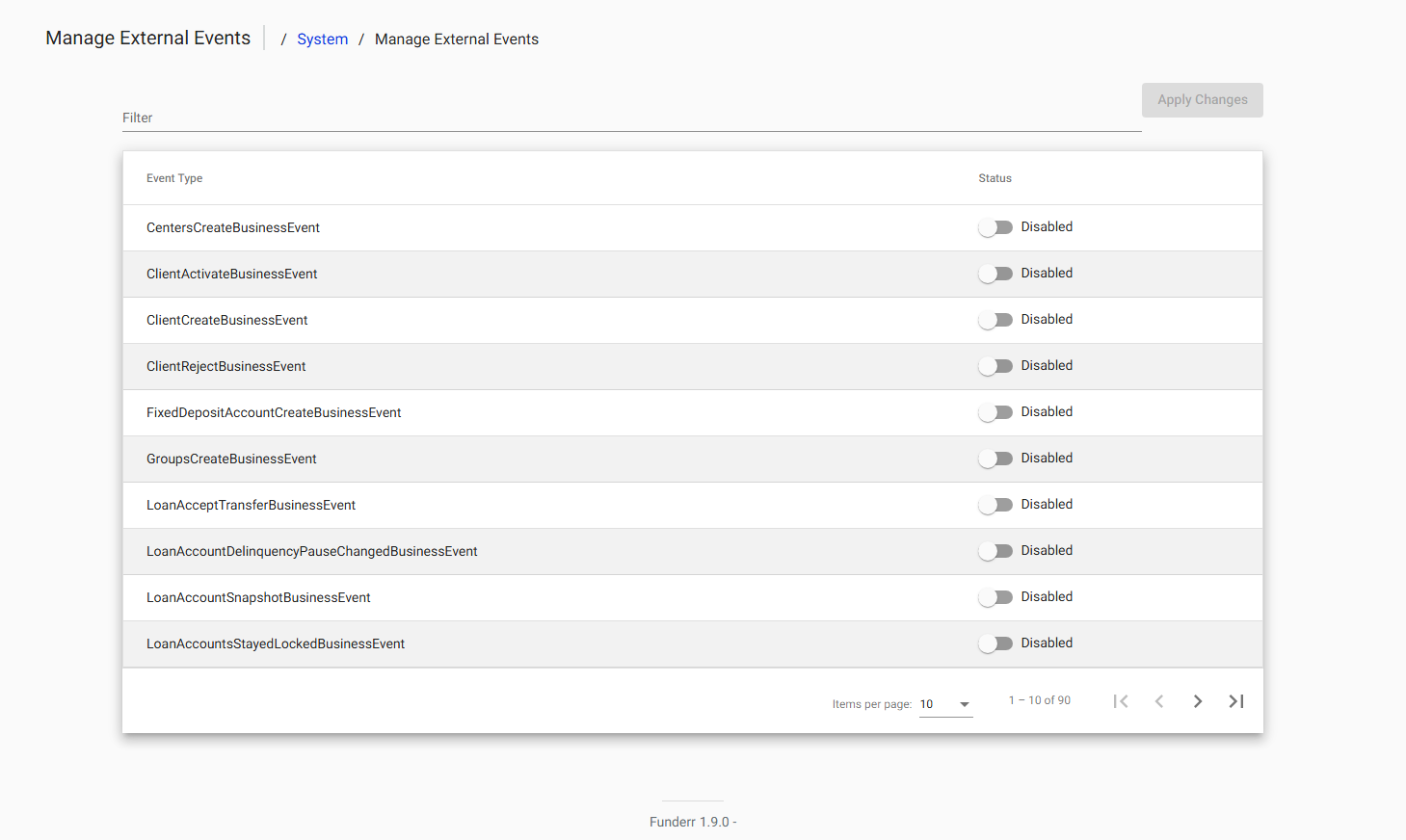 Manage External Events Manage External Events