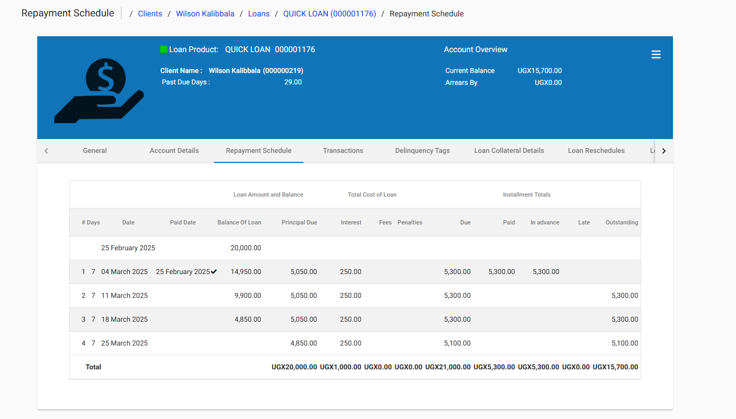 Recording Repayments Recording Repayments